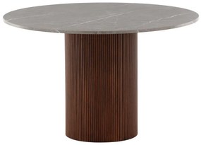 Asztal Dallas 3273Barna, Szürke márvány, 74cm, Márvány, Fa