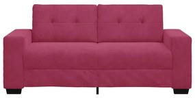 bordó bársony loveseat kanapé 140 cm