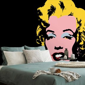 Öntapadó tapéta pop art Marilyn Monroe fekete háttéren