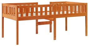 viaszbarna tömör fenyőfa gyerekágy matrac nélkül 80 x 200 cm