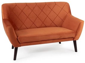 Kier kanapé, kétüléses, narancssárga / fekete