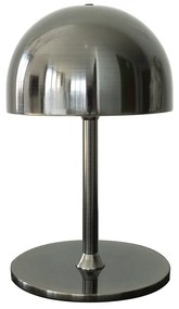 Sötétszürke LED asztali lámpa távirányítóval, fém búrával (magasság 22 cm) Tim – Sirius