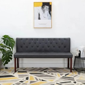 szürke művelúr pad 148,5 cm