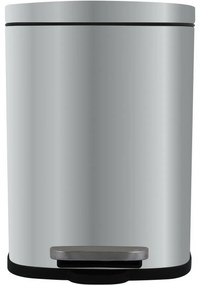 Spirella Pedálos szemetes soft-close Akira 12 l, csiszolt rozsdamentes acél, 12 l