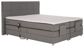 Elektromos állítható ágy, boxspring, szürke, 160x200, MURKO NEW