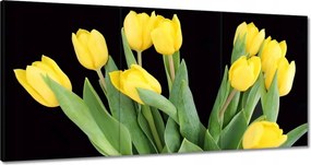 Vászonkép 180x90 Sárga tulipánok