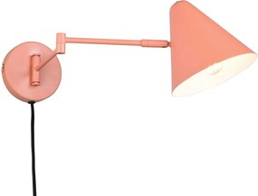 Narancssárga konnektorhoz csatlakoztatható fali lámpa hajlítható szerkezettel ø 15 cm Cosima – Trio