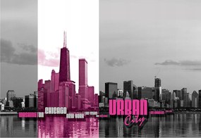 Fotótapéta Felhőkarcolók tükröződés Washington Chicago vinil 254x184 +ragasztó