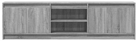 szürke sonoma színű szerelt fa LED-es TV-szekrény 180x34x50 cm