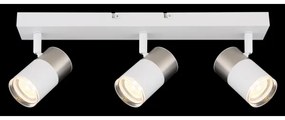 Globo 57851-3 - Spotlámpa BRISBON 3xGU10/25W/230V fehér/króm
