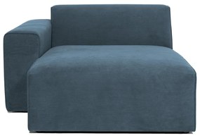 Kék kordbársony kanapé modul (bal oldali) Sting – Scandic