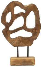 Lubang szobor teak 25x10x38cm