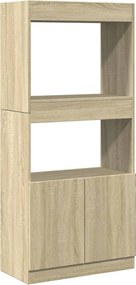 vidaXL sonoma tölgy színű szerelt fa magasszekrény 63 x 33 x 140 cm