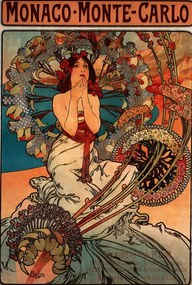 Reprodukció Monaco Monte Carlo, Alphonse Mucha