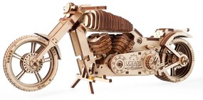 Ugears játék - 3D fa mechanikus kirakós VM-02 Motorbicikli (chopper)