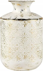 Rusztikus Fém Váza Dekoratív Vintage 25 cm Farmhouse stílus