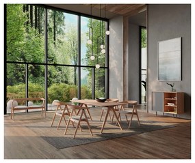 Fekete-barna tölgyfa étkezőszék Ava – Gazzda