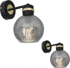 Omega Black/gold fali lámpa 1xE27