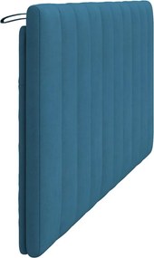 kék bársony fejtámla párna Hanko 180 cm