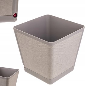 Virágtartó Fedő 24 cm Magas, Bézs, Állvánnyal