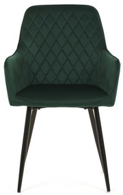 Zöld Bársony Étkezőszék. DCH-215 GRN4