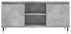 betonszürke szerelt fa TV-szekrény 104x35x50 cm