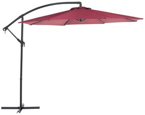 Bordó napernyő ⌀ 300 cm RAVENNA Beliani