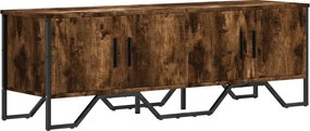 vidaXL füstös tölgy színű szerelt fa TV-szekrény 122 x 34 x 41 cm