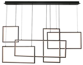 LED Dimmelhető csillár zsinóron LED/45W/230V 3000K fekete