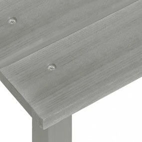 szürke tömör fenyőfa kerti adirondack szék asztallal