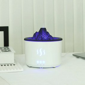 RDF3 aroma diffúzor vulkán formájában - 500 ml - fehér