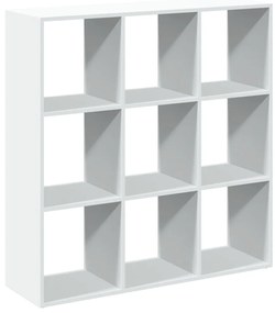 fehér szerelt fa térelválasztó könyvespolc 102x29x103,5 cm