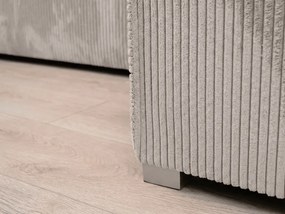 AKCIÓ Világos bézs U alakú ülőgarnitúra SMART COSARO 295x140 cm II. osztály