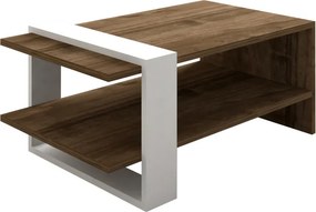 Gaye nappali bútorszett, dió-fehér, 120 cm