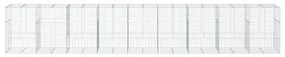 horganyzott vas gabion kosár fedéllel 900 x 100 x 150 cm