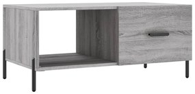 vidaXL szürke sonoma színű szerelt fa dohányzóasztal 90 x 50 x 40 cm