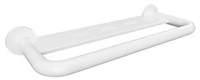 Polccal ellátott fogantyú, 58x8 cm, fehér