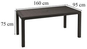 Romy 4+1 kerti bútor garnitúra szett