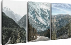 Vászonkép 150 cm **többféle minta** Konyhai Falikép Triptichon