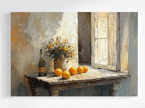 Vászonkép Canvas Építészet Dél Ablak Bor Narancs 120x80