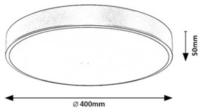 Rabalux 71037 - LED mennyezeti lámpatest TESIA LED/36W/230V 3000K