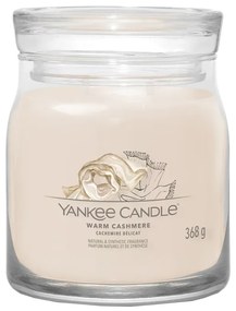 Yankee Candle Signature Warm Cashmere  illatos gyertya közepes üvegben, 368 g