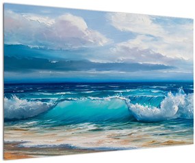 Kép - tengeri hullámok (90x60 cm)