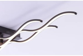 Leuchten Direkt 15166-18 - LED Felületre szerelhető csillár WAWE LED/28W/230V fekete