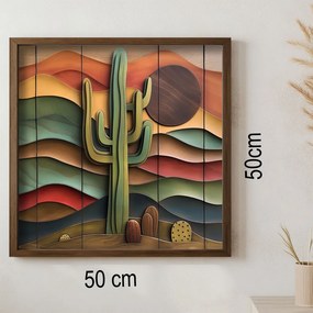 AI082 keretezett MDF falikép, 50 x 50 cm