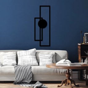 Fém fali dekoráció, 32×85 cm