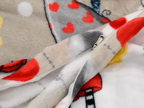 GNOME bézs mikroplüss ágyneműhuzat Ágyneműhuzat mérete: 70 x 90 cm | 140 x 200 cm