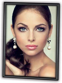 Képkeret 15x20 fém fekete elegáns ajándék