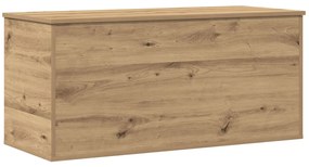 Tároló Doboza Fedéllel Kézműves Tölgy 100x42x46 cm Mérnöki Fa