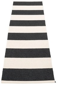 Fekete-fehér kültéri-beltéri futószőnyeg 70x225 cm Bob Black Vanilla – Pappelina